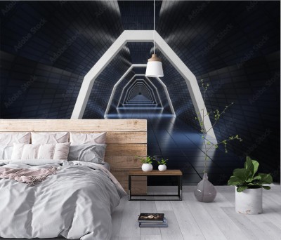 Fototapeta Tunel w statku kosmicznym