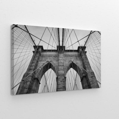 Obrazy do salonu Most Brookliński w Nowym Jorku z bliska