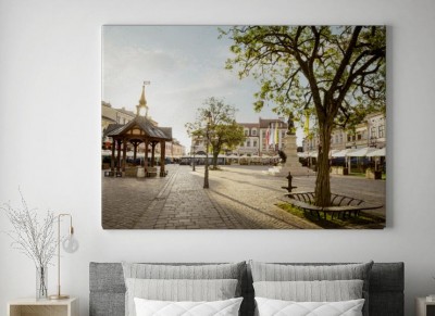 Obraz na płótnie Rynek starego miasta w Rzeszowie