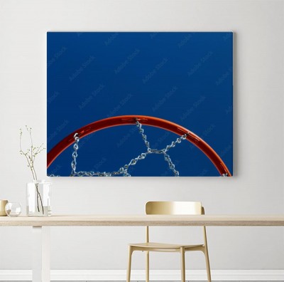 Obraz na płótnie z detalem koszykarskim