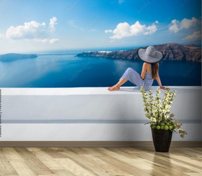 Fototapeta Santorini - Gracka atrakcja turystyczna