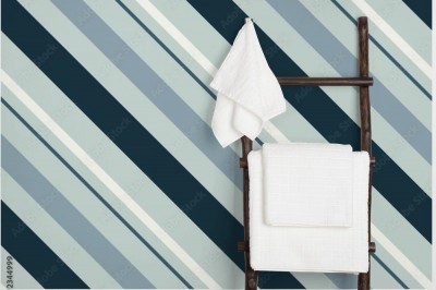 Fototapeta z modnym wzorem w kolorowe linie