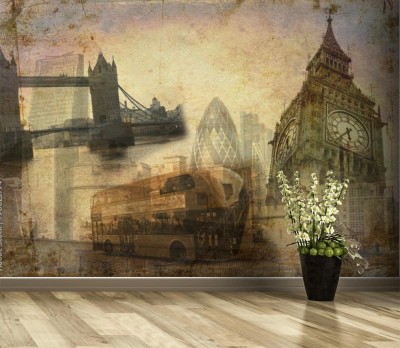 Fototapeta Artystyczna projekcja architektury miasta Londyn