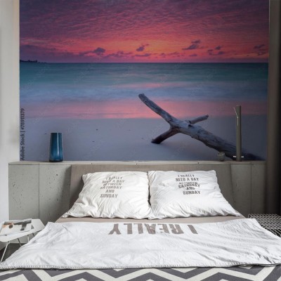 Fototapeta do sypialni - Seszele o wchodzie słońca