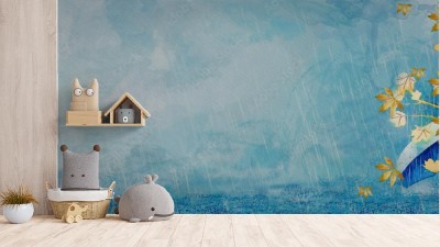 Fototapeta Dzielna parasolka w jesiennej aurze