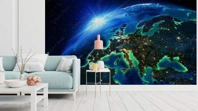 Fototapeta Europa widziana z kosmosu