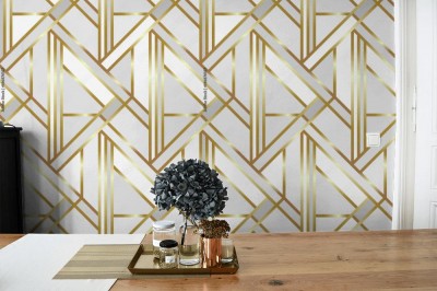 Fototapeta geometryczna w stylu glamour