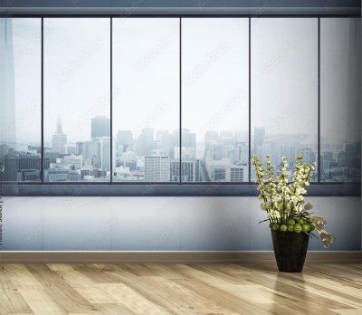 Fototapeta do biura z widokiem na miasto