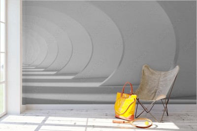 Fototapeta Piękny przestrzenny Tunel 3D