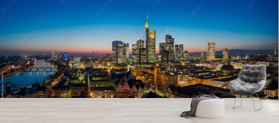 Fototapeta Panorama miasta Frankfurt nad Menem