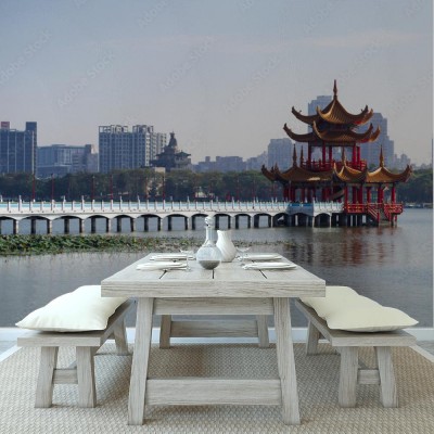 Fototapeta Staw lotosu Kaohsiung