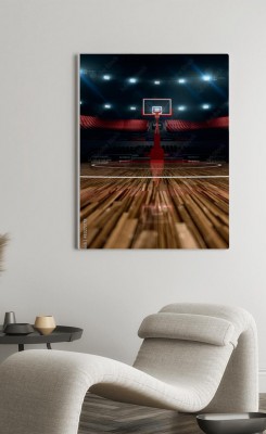 Obraz na płótnie Boisko do koszykówki w wersji pionowej