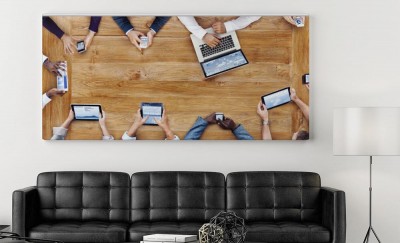 Obraz na płótnie Ludzie biznesu pracujący w biurze