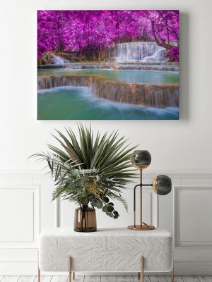 Obraz na płótnie Wodospad w lasach tropikalnych