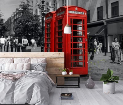 Fototapeta czerwone budki telefoniczne w Londynie