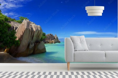 Fototapeta  z plażą na Seszelach