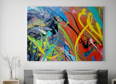 Obraz na płótnie Abstrakcyjne tło w wielu kolorach