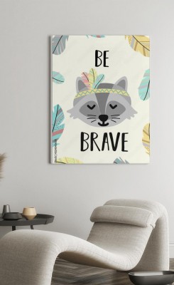 Obraz na płótnie Dzielny Szop Pracz w Stylu Boho