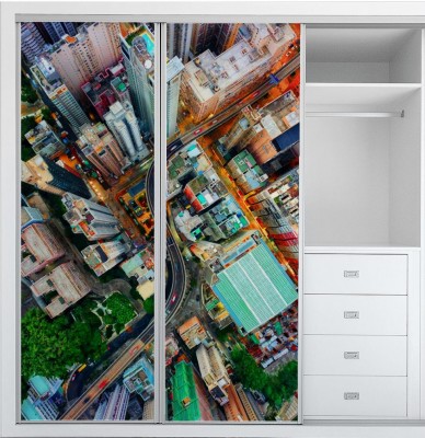 Naklejki na meble Hong Kong z lotu ptaka