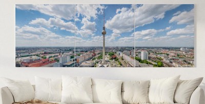 Obraz na płótnie Panorama Berlina z wieżą telewizyjną