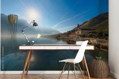 Fototapeta Rano nad zatoką Kotor