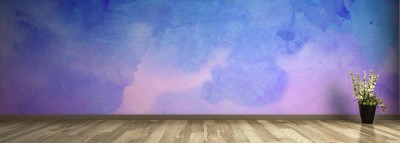 Fototapeta Akwarela w delikatnych kolorach na starym zmiętym papierze tekstury