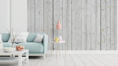 Fototapeta Struktura Drewna w postaci bielonych desek