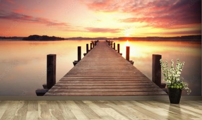 Fototapeta Zachód słońca na plaży