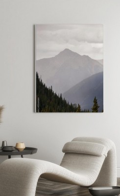 Obrazy do salonu Mgliste szczyty górskie w Kolorado