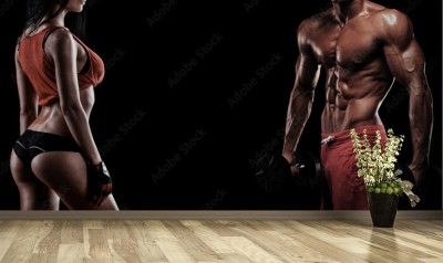 Fototapeta Modele na ścianę do siłowni