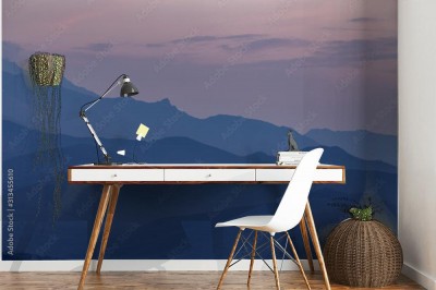 Fototapeta Niebieska godzina w górach