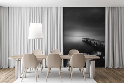 Fototapeta Seascape czarno-biały 