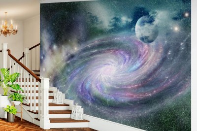 Fototapeta Spiralna galaktyka we wszechświecie