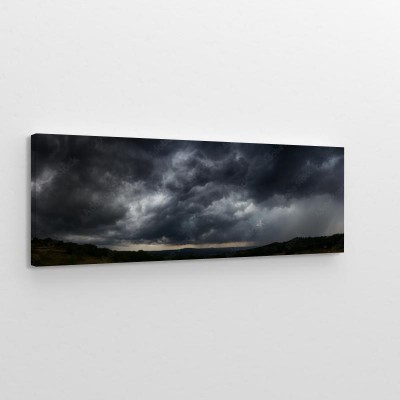 Obrazy do salonu Niebo z ciemnymi chmurami burzowymi