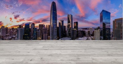 Fototapeta Miasto San Francisco nocą