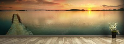 Fototapeta Panorama zachodu słońca