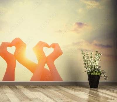 Fototapeta Dwie ręce na słońcu