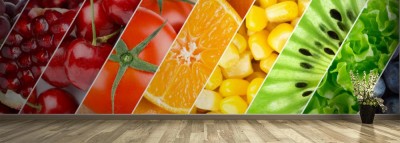 Fototapeta Kolor owoców, jagód i warzyw