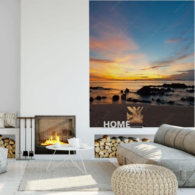 Fototapeta zachód słońca na plaży w Tajlandii