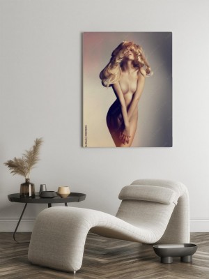 Obraz na płótnie ze zmysłowym kobiecym aktem
