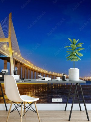 Fototapeta Most Vasco da Gama w mieście Lizbona