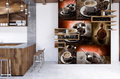 Fototapeta Kolaże z kawy