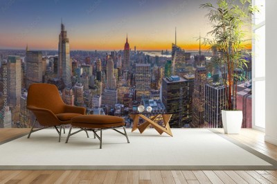 Fototapeta Panorama budynków Manhattanu w Nowym Jorku