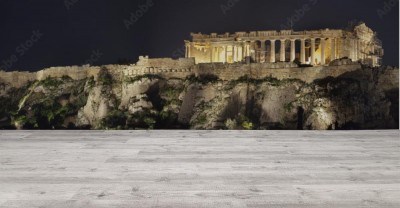 Fototapeta Panorama historycznego Akropolu w Atenach
