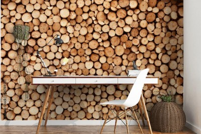 Fototapeta Tekstura drewna opałowego