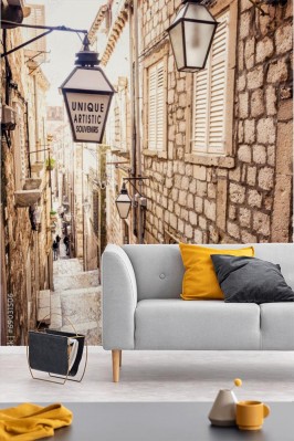 Fototapeta 3D - Uliczka w nostalgicznym stylu