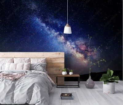 Fototapeta Droga Mleczna  Piękne letnie nocne niebo z gwiazdami na Krymie
