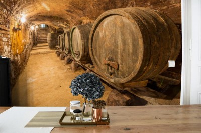 Fototapeta Stare beczki z winem