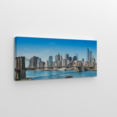 Obraz na płótnie Nowy Jork - Panorama z mostem