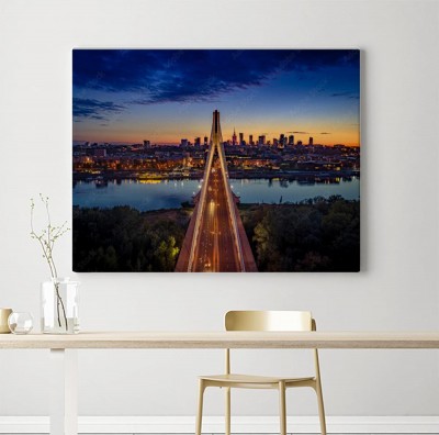 Obraz na płótnie Warszawa i detale architektoniczne